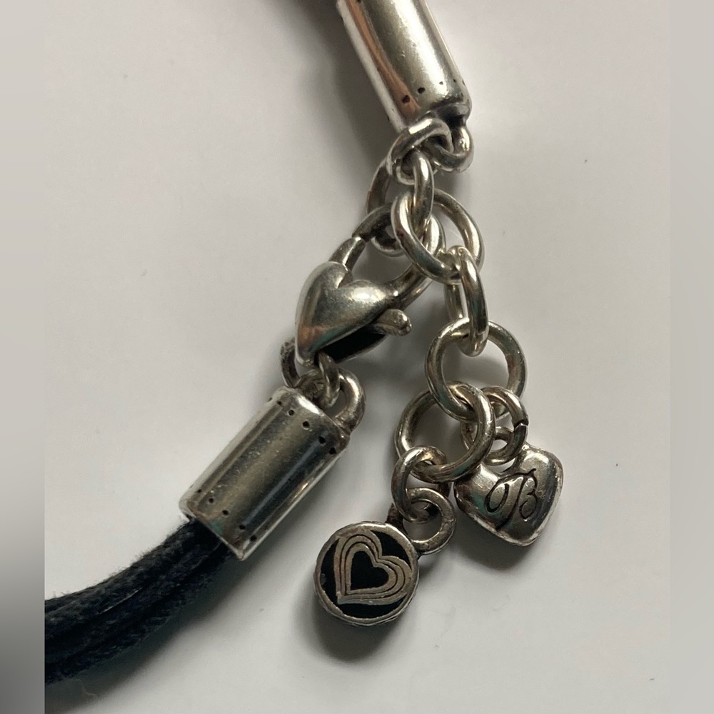 BRIGHTON Black & Silver Tone Charm Bracelet - Picture 7 of 8